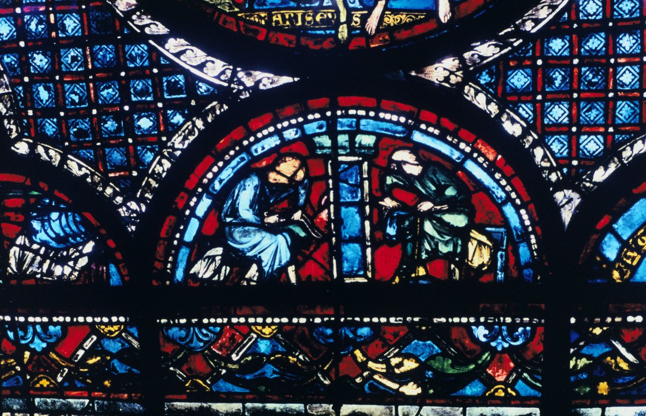 Farget glass, Chartres katedral, Frankrike, 1194-1260 av Unbekannt
