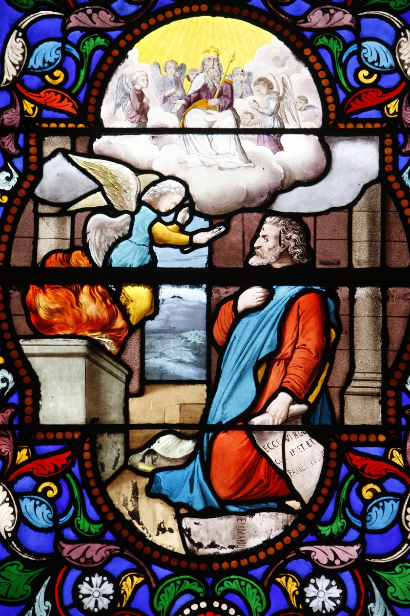 Farget glass Paris Frankrike av Unbekannt