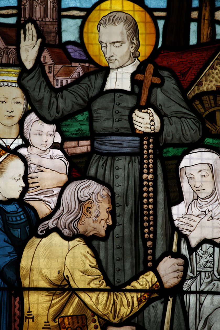 Farget glass i Saint-Honore d