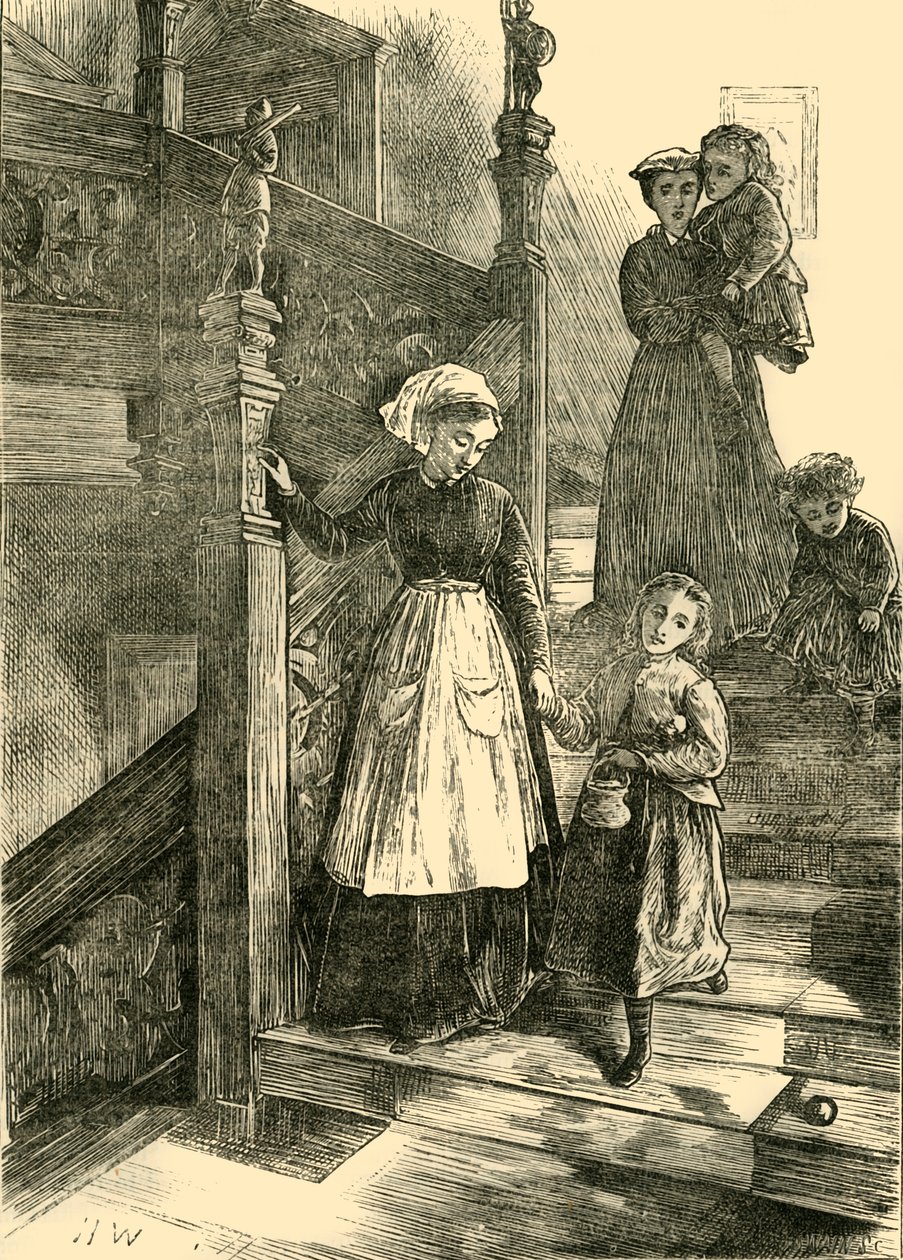 Trappen til Cromwell House, 1876, c1876. av Unbekannt