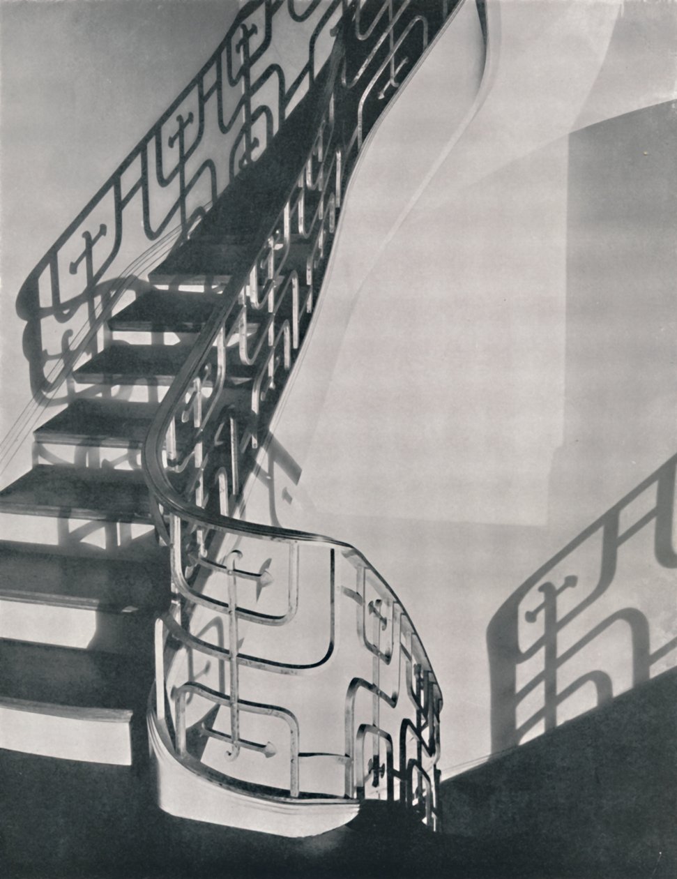 Trapperekkverk i monelmetall designet for en bolig i New York, 1933 av Unbekannt
