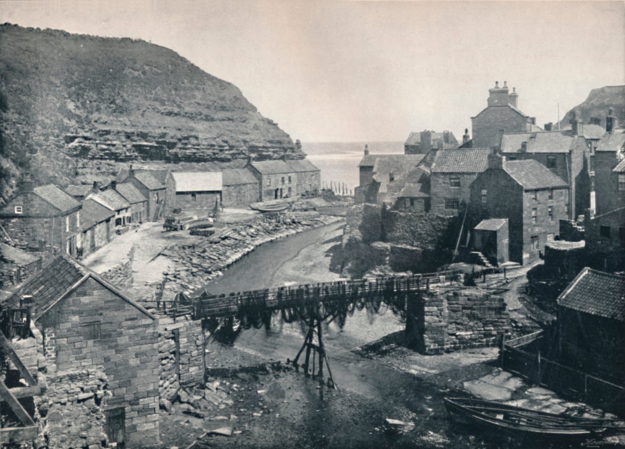 Staithes - Ser mot havet, 1895 av Unbekannt