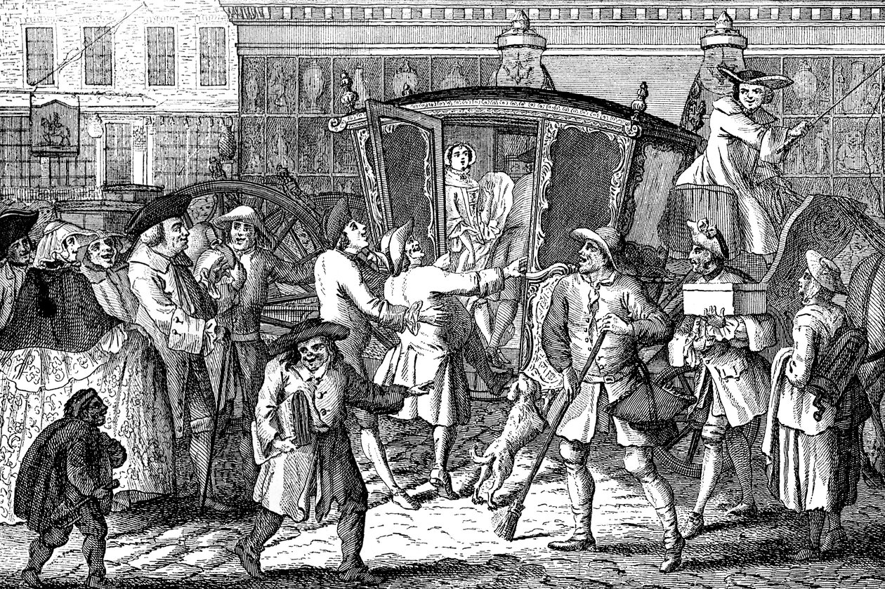 Stand Coachman, eller The Haughty Lady Well Fitted, 1750 av Unbekannt