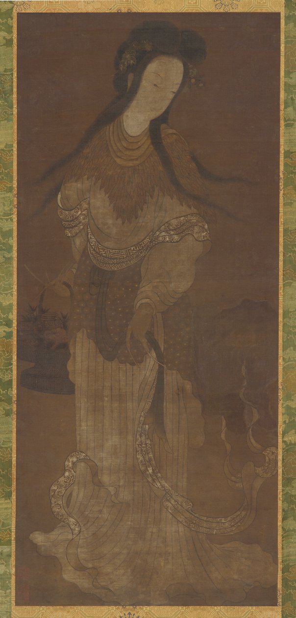 Stående figur av en kvinnelig udødelig, Ming-dynastiet, 1500-1600-tallet. av Unbekannt