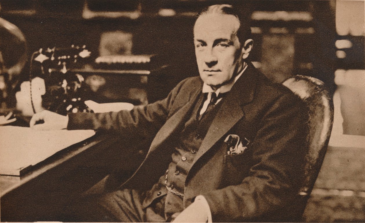 Stanley Baldwin, nyvalgt statsminister i Storbritannia, mai 1923 1935. av Unbekannt