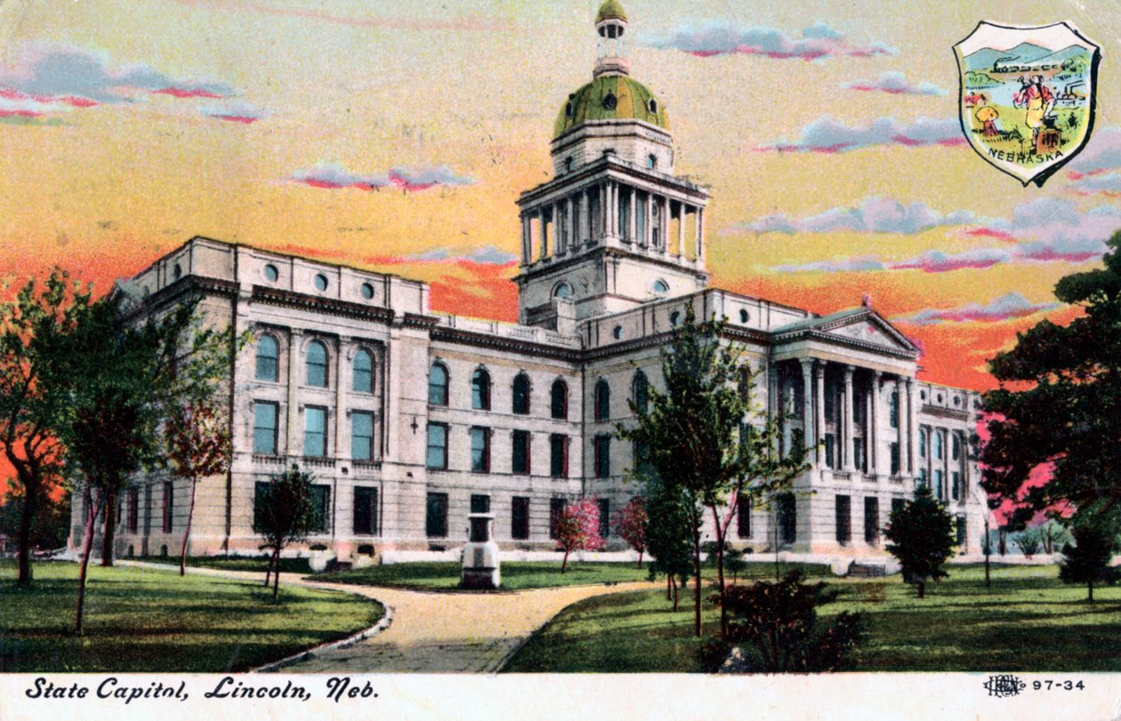 State Capital, Lincoln, Nebraska, 1919 av Unbekannt