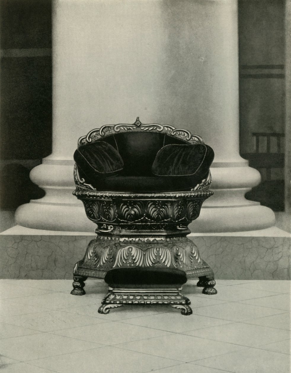 Statsete for Tippu Sultan i regjeringshuset, 1925. av Unbekannt