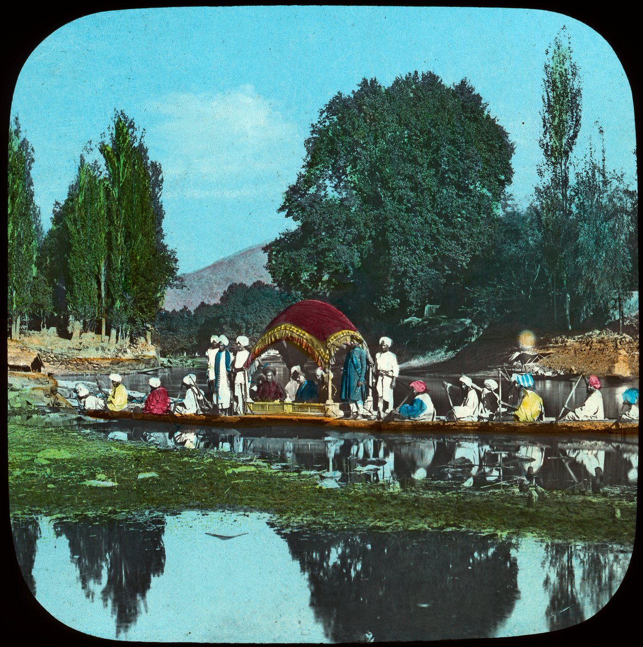 Statlig lekter på Apple Tree Canal, India, sent på 1800- eller begynnelsen av 1900-tallet av Unbekannt