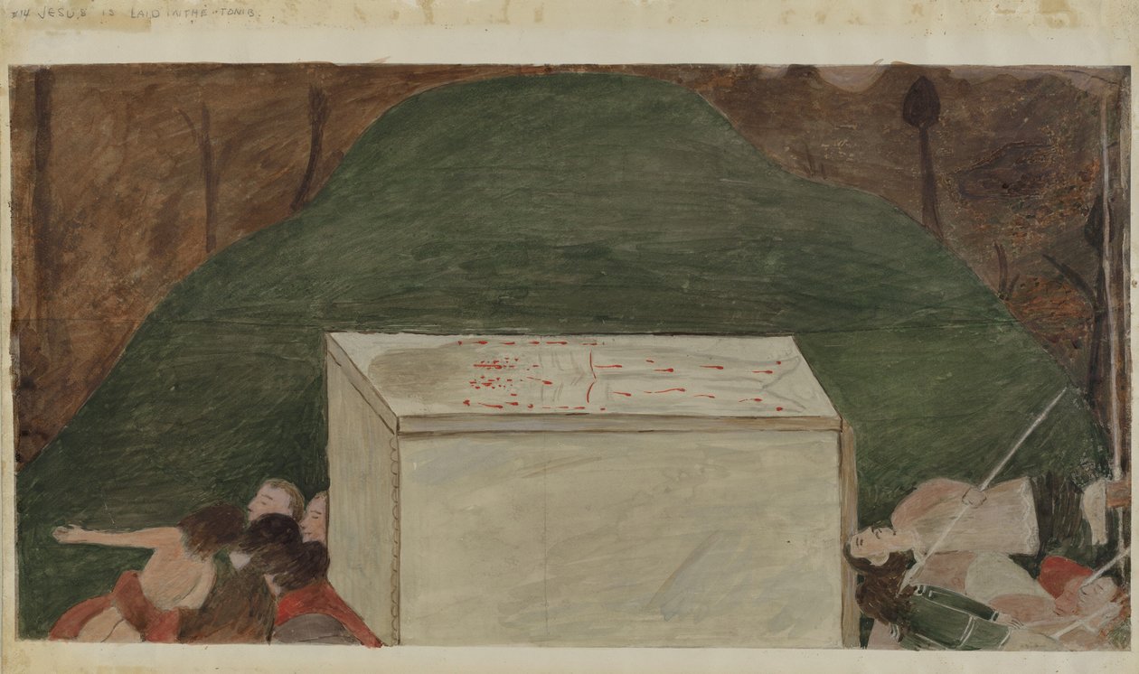 Station of the Cross No. 14: Jesus is Laid in His Tomb, c. 1936.    1206965   no       norwegian Successfully Translated  Original: Palisades No. 19, Hudson River Portfolio, 1823-24. Translat: Palisades No. 19, Hudson River Portfolio, 1823-24. 1147353 no n av Unbekannt
