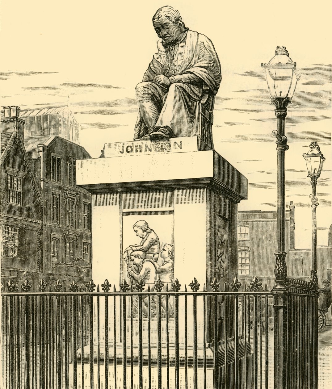 Statue av Johnson, 1898. av Unbekannt