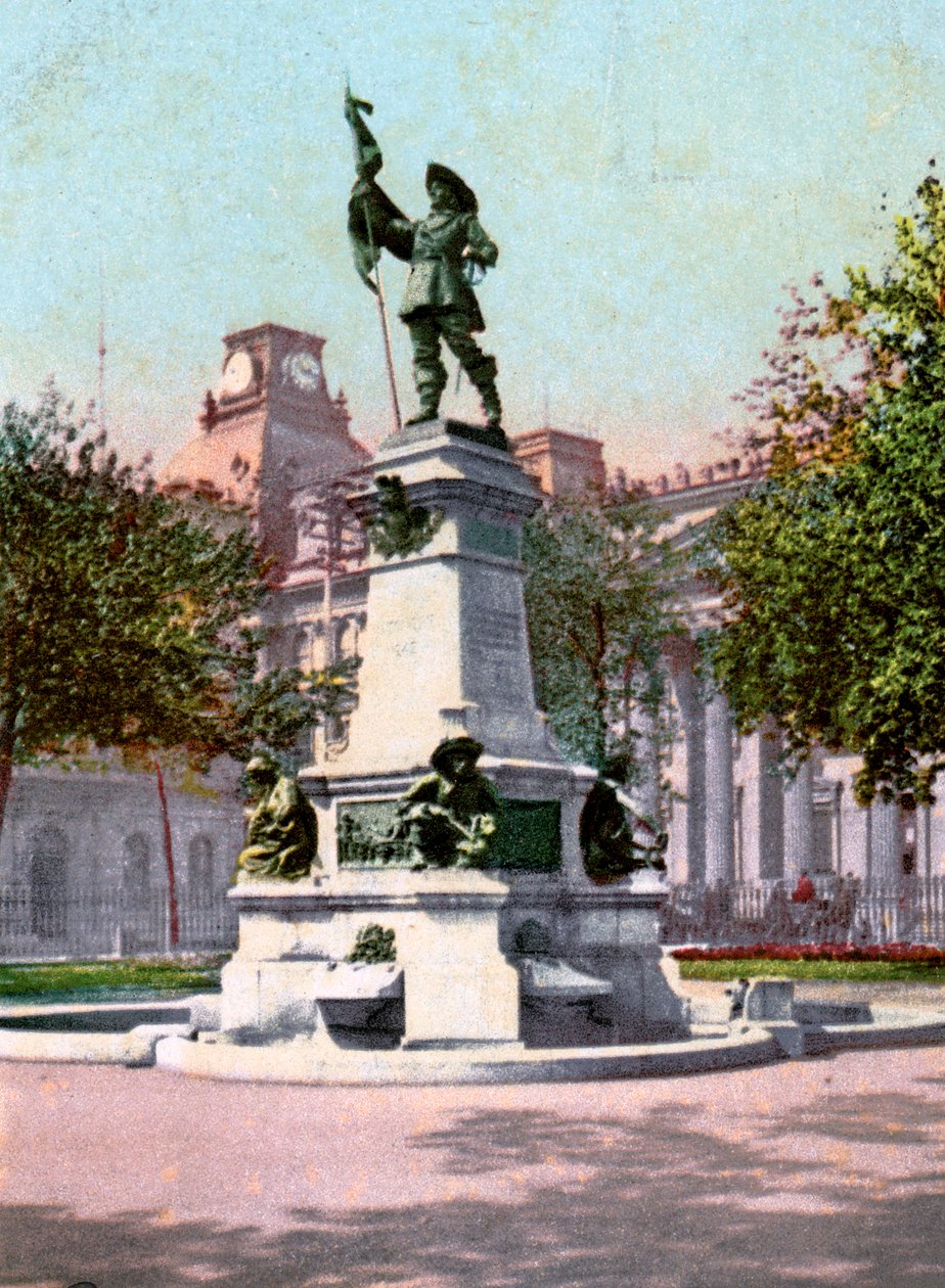 Statue av Paul Chomedey de Maisonneuve, Montreal, 1904 av Unbekannt