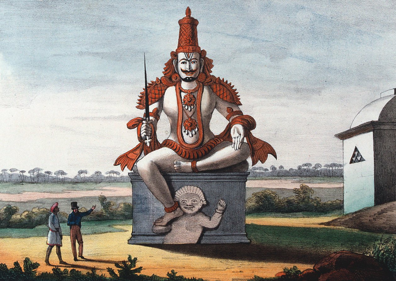 Statue av en hinduistisk ond genie, 1828 av Unbekannt