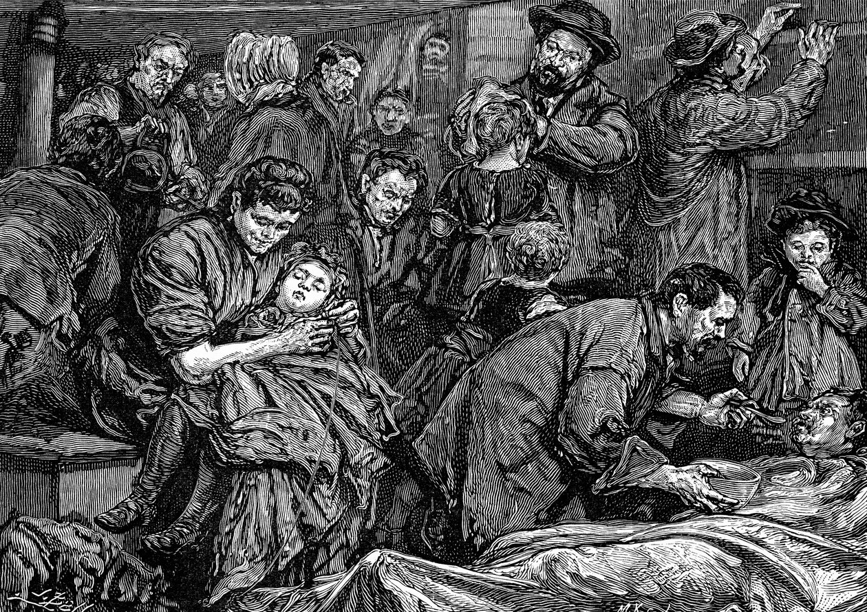 Styr passasjerer på en atlantisk dampbåt på vei til Amerika, c1850 av Unbekannt