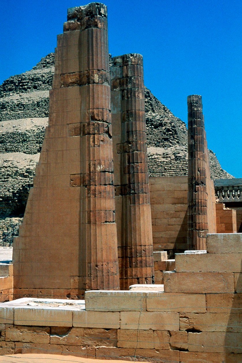 Trinnpyramide av kong Djoser Zozer, Saqqara, Egypt, 3. dynasti, c2613 f.Kr. av Unbekannt