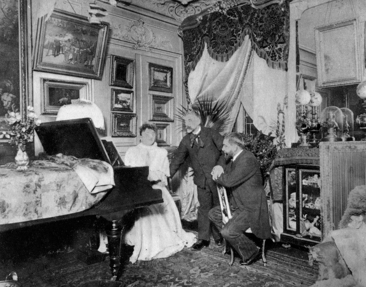 Stephane Mallarme , fransk poet og kritiker, ca 1890-tallet av Unbekannt