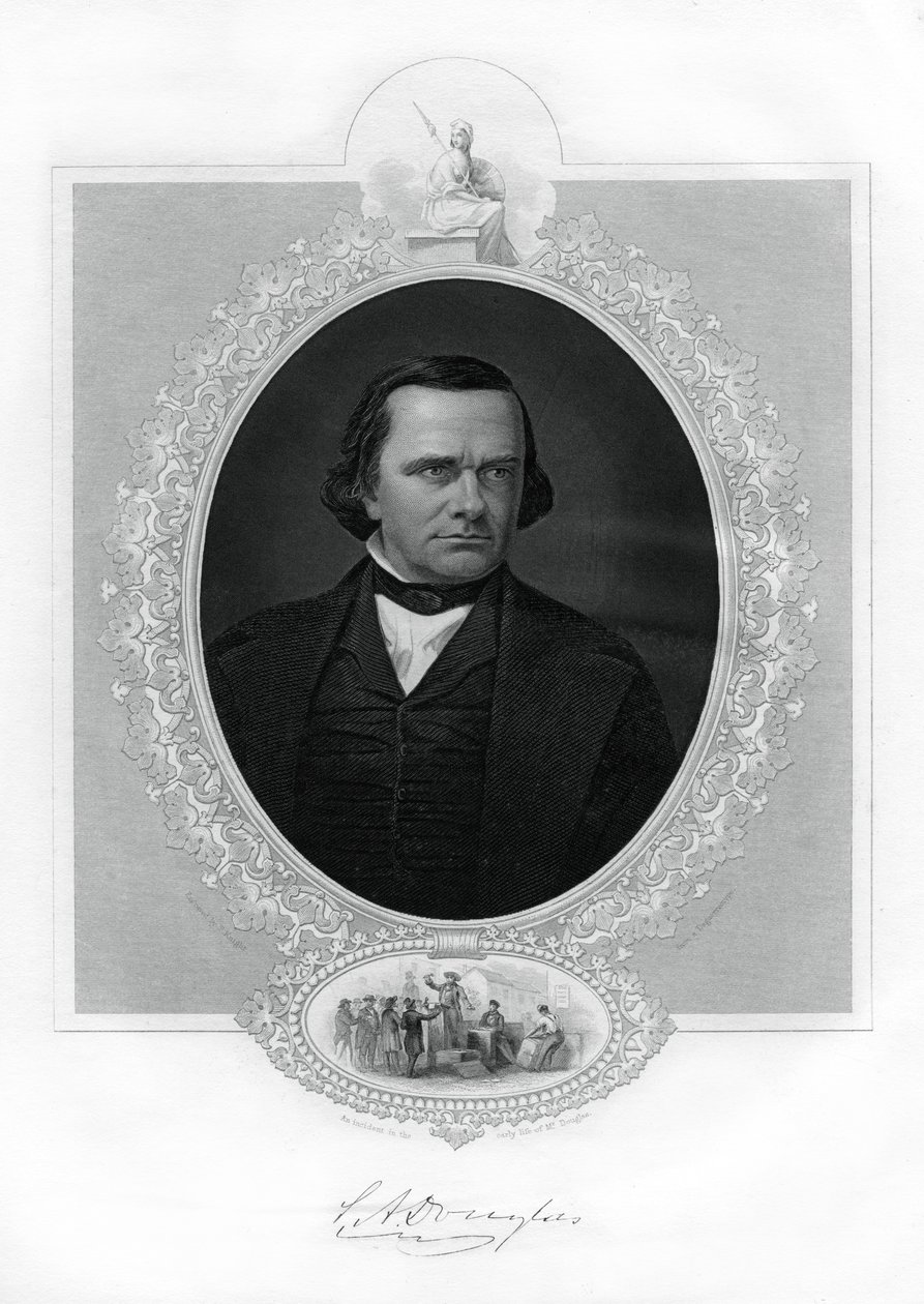 Stephen A Douglas , amerikansk politiker, 1862-1867 av Unbekannt