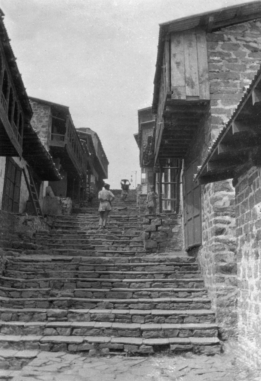 Trinn som fører til kailana-basaren, India, 1917 av Unbekannt