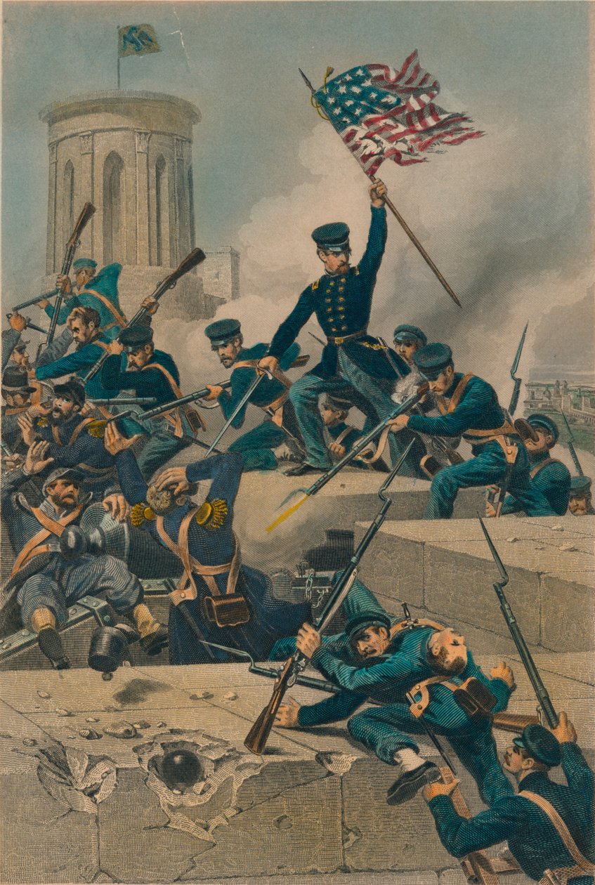 Storming av Chapultepec, 1877 av Unbekannt