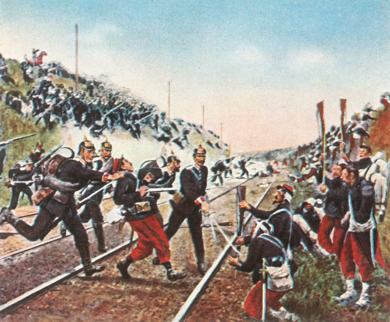 Storming av jernbanevollen ved Nuits av Badeners, 18. desember 1870, 1936. av Unbekannt