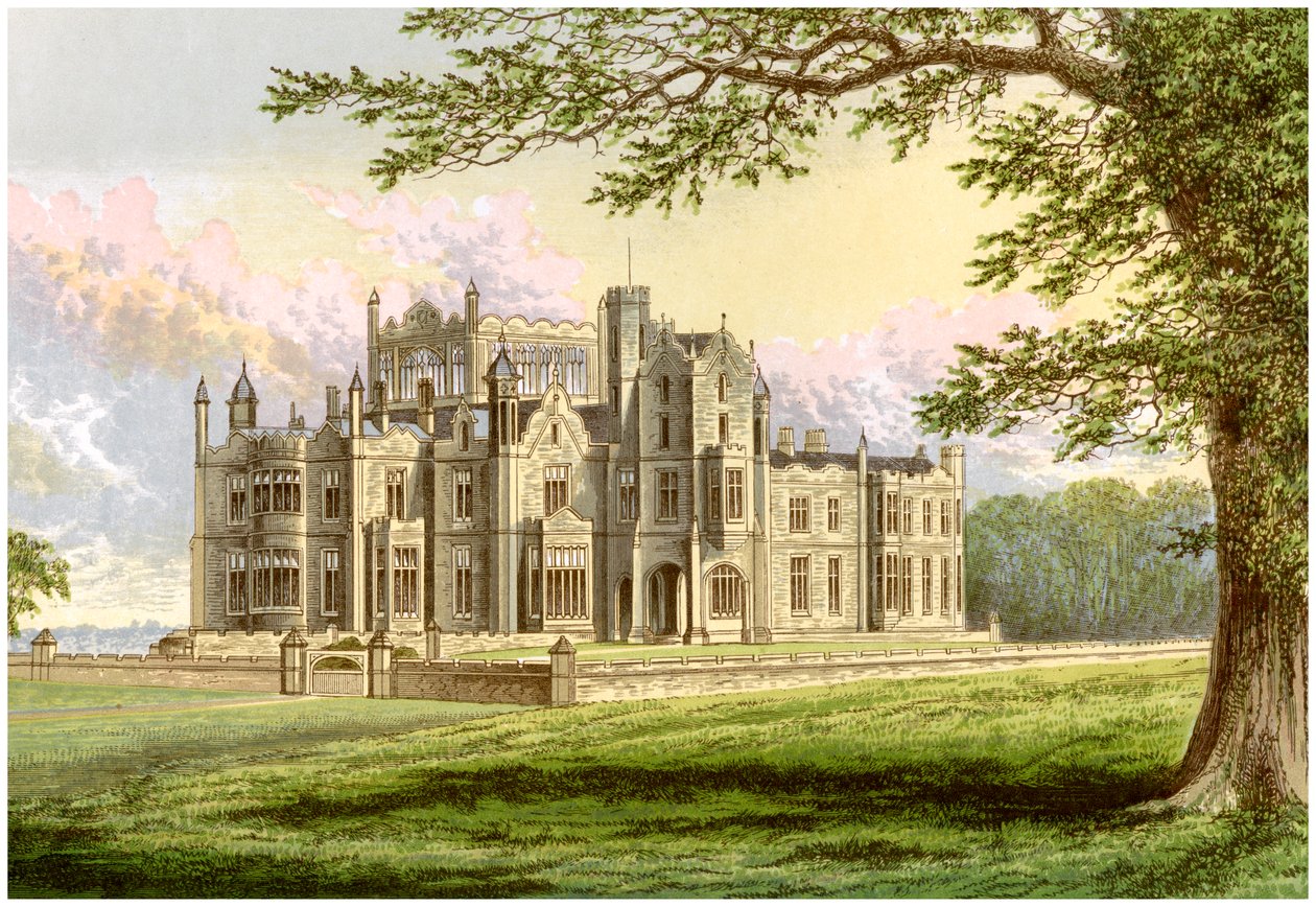 Stourton, Yorkshire, hjemmet til Lord Stourton, c1880 av Unbekannt