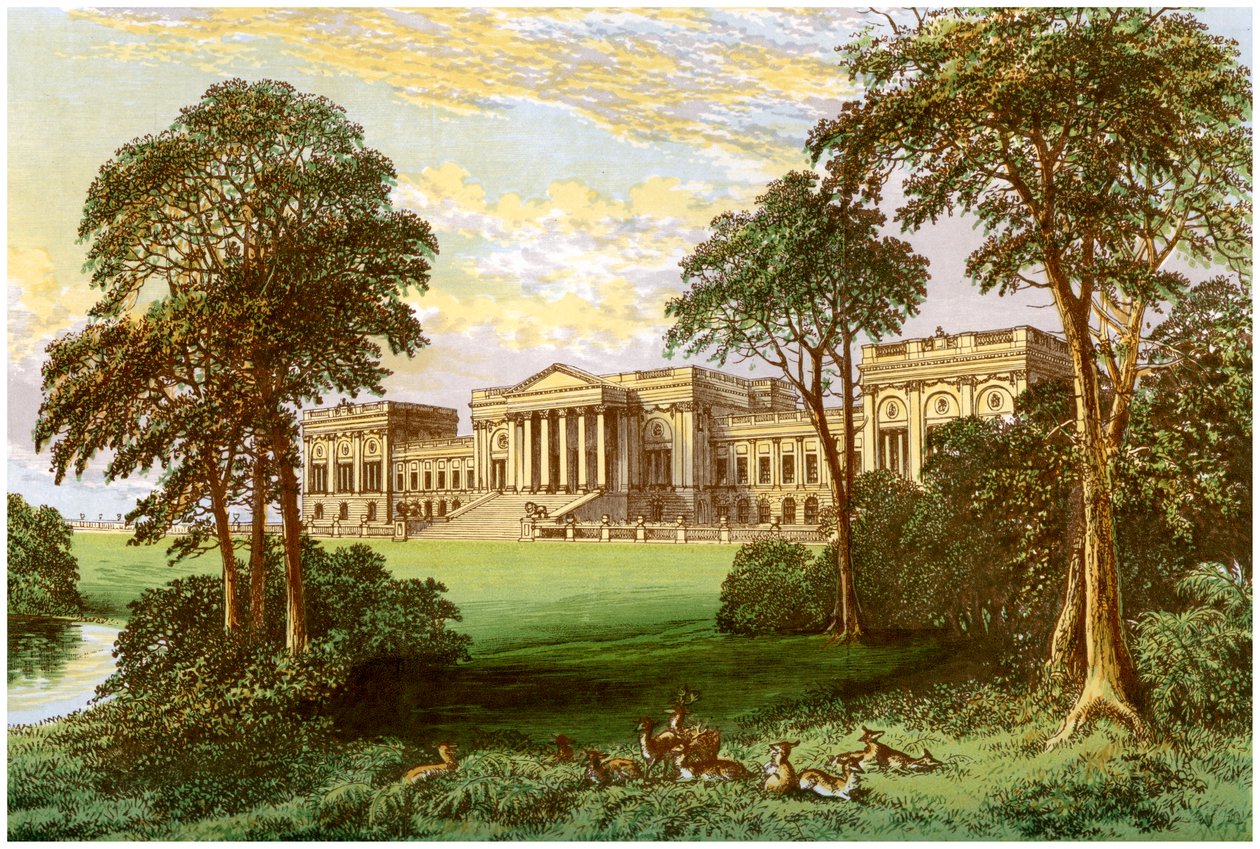 Stowe Park, Buckinghamshire, hjemmet til hertugen og markisen av Buckingham og Chandos, c1880 av Unbekannt