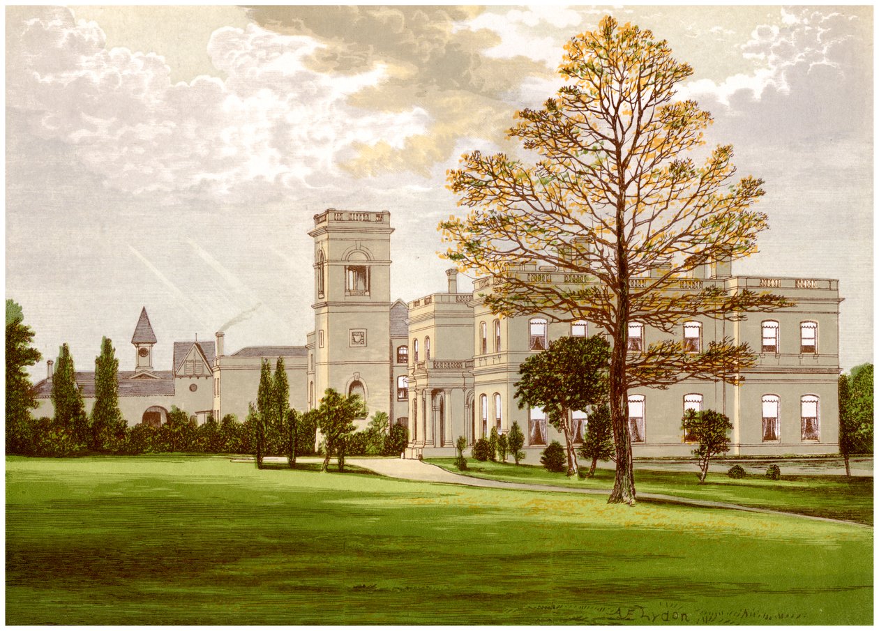 Stowlangtoft Hall, Suffolk, hjemmet til Wilson-familien, c1880 av Unbekannt