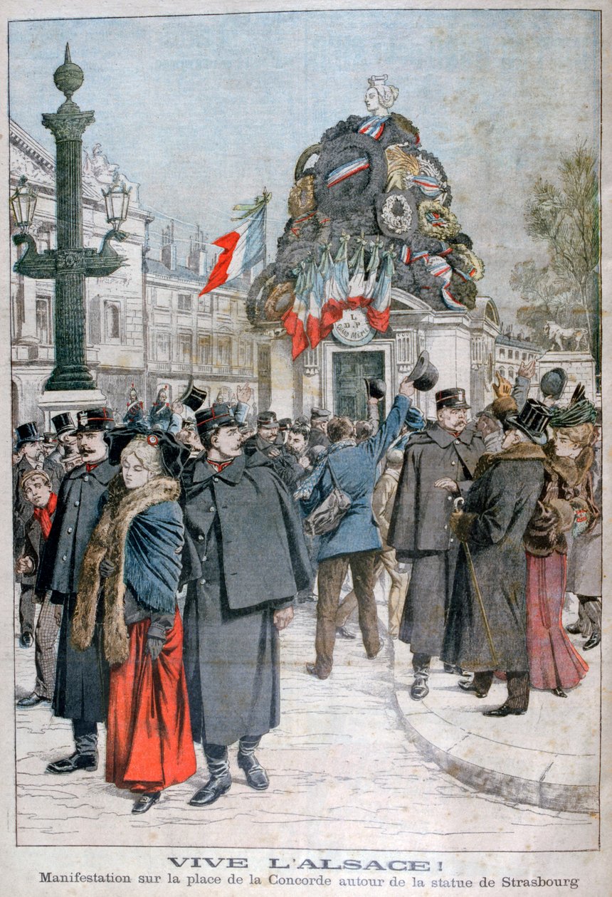Strasbourg-statuen, Place de la Concorde, Paris, 1904 av Unbekannt