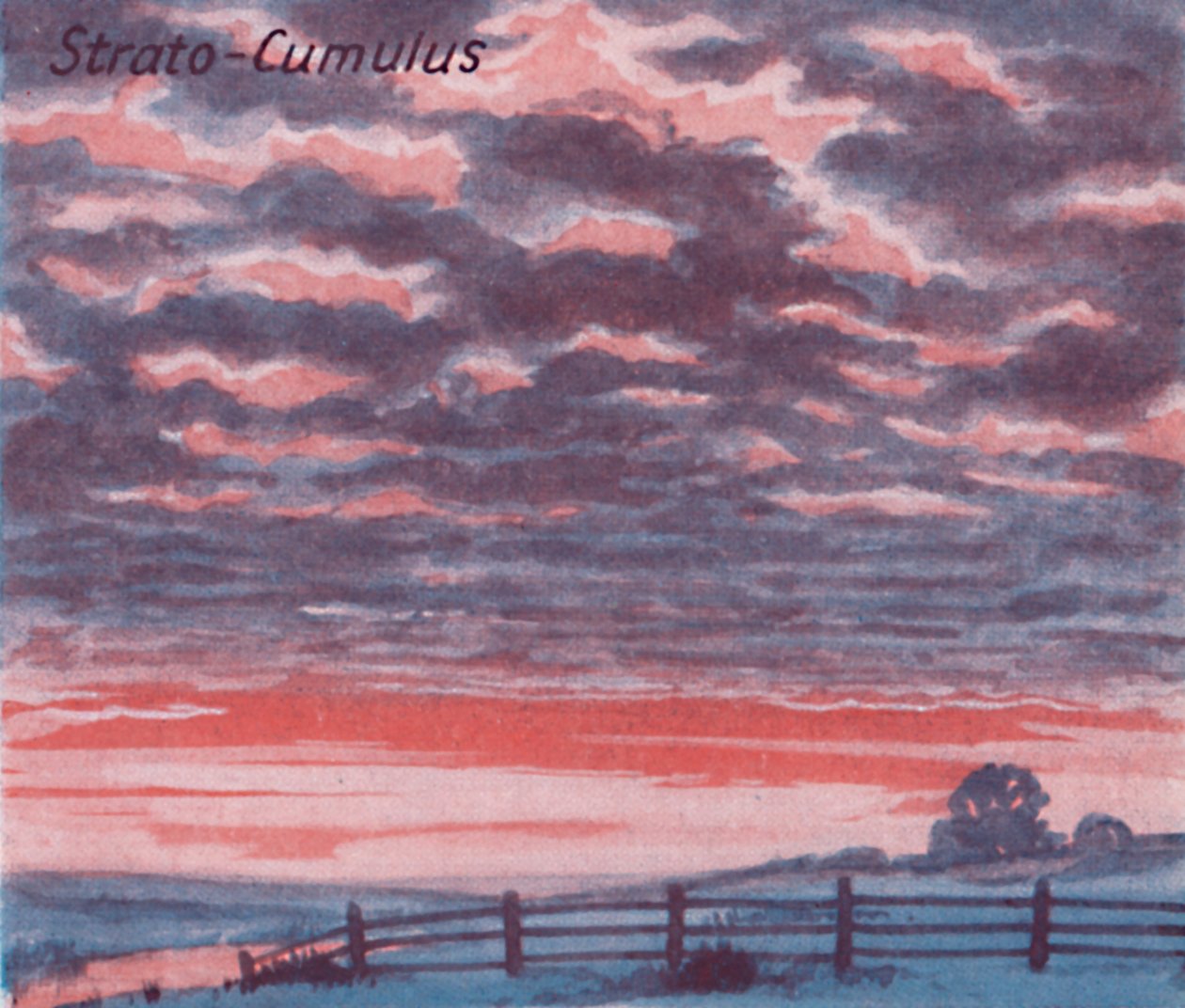 Strato-Cumulus - Et dusin av de viktigste skyformene på himmelen, 1935 av Unbekannt