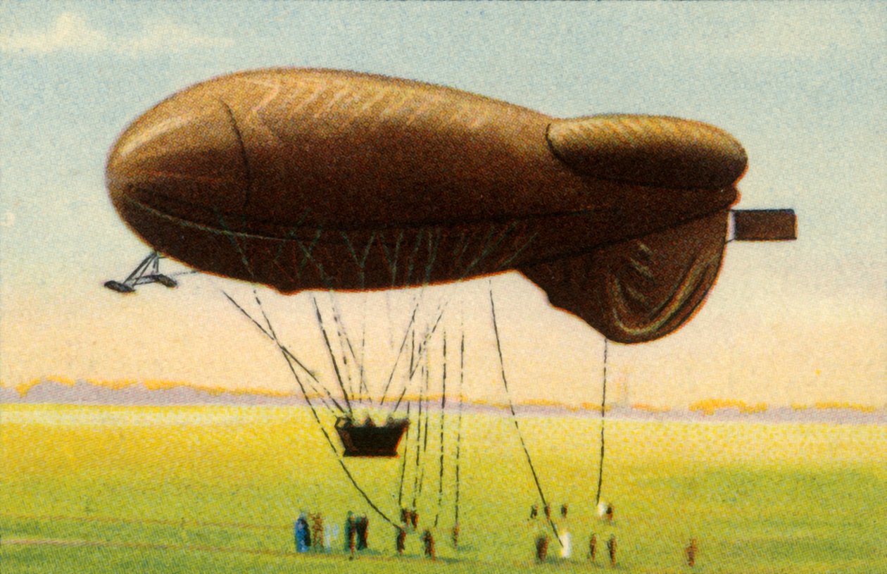 Strømlinjeformet sperreballong med kurv, 1918, 1932. av Unbekannt