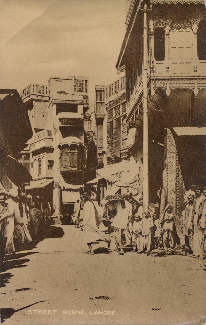 Gatescene, Lahore, . av Unbekannt