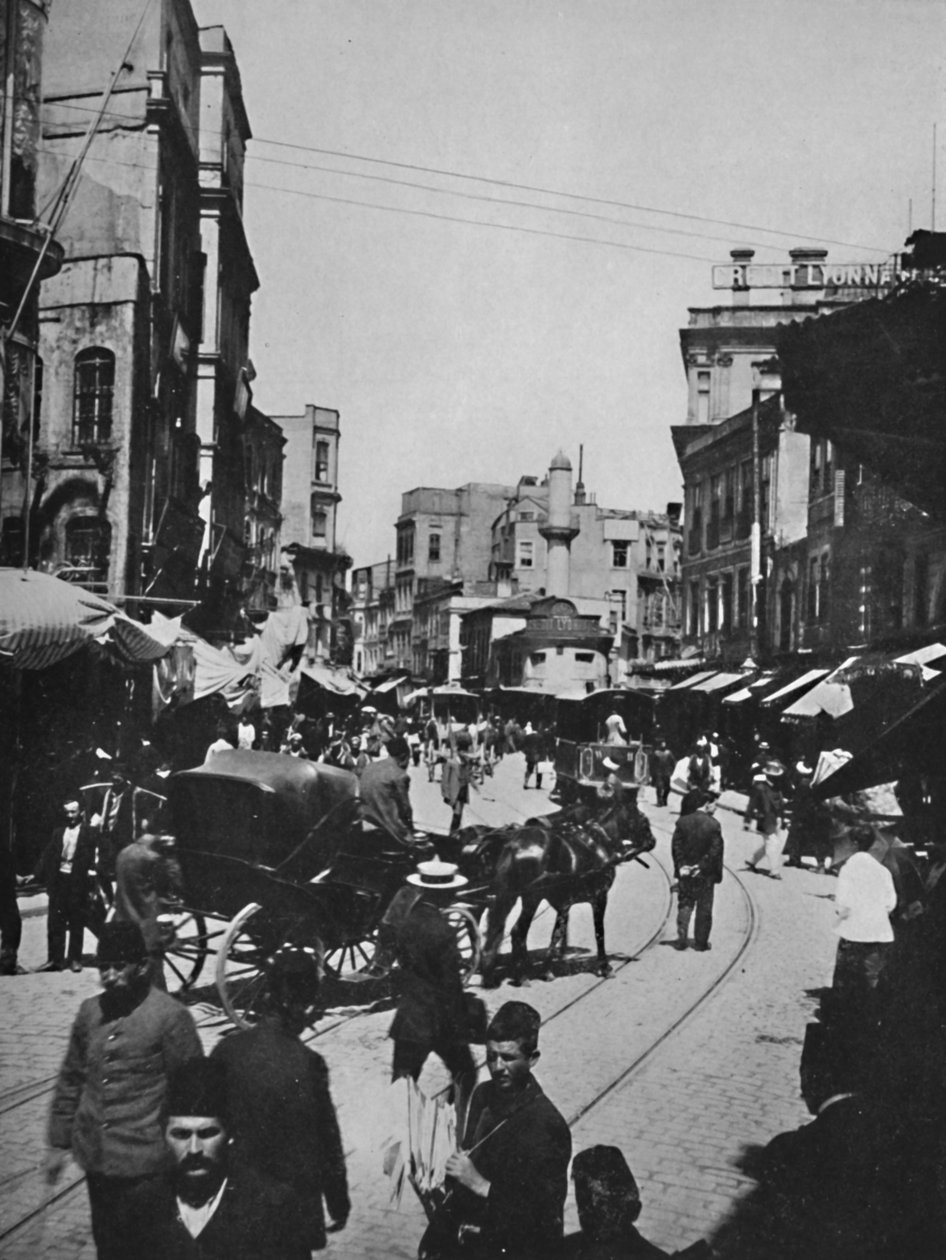Gatescene i Konstantinopel, 1913 av Unbekannt