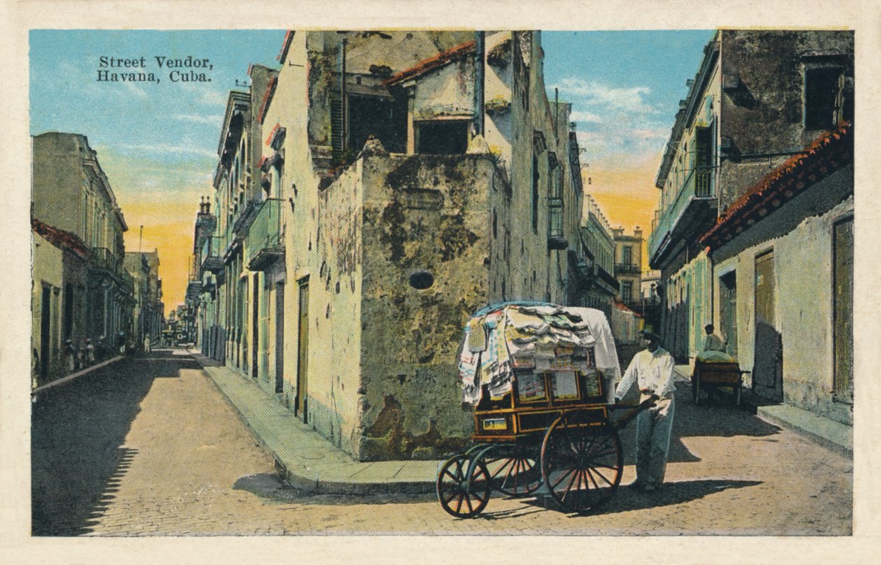 Gateselger, Havana, Cuba, 1938 av Unbekannt