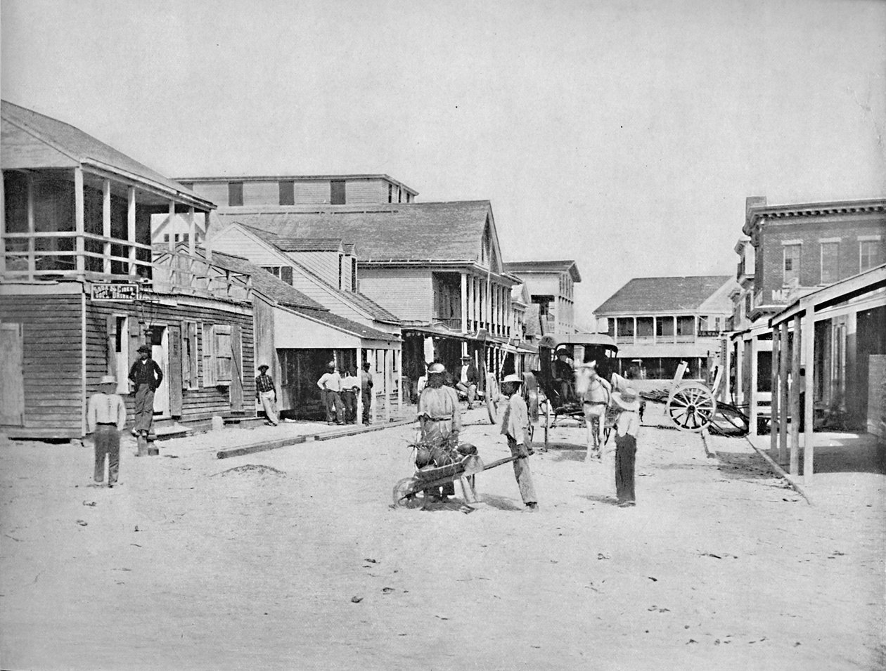 Street i Key West, Florida, c1897. av Unbekannt