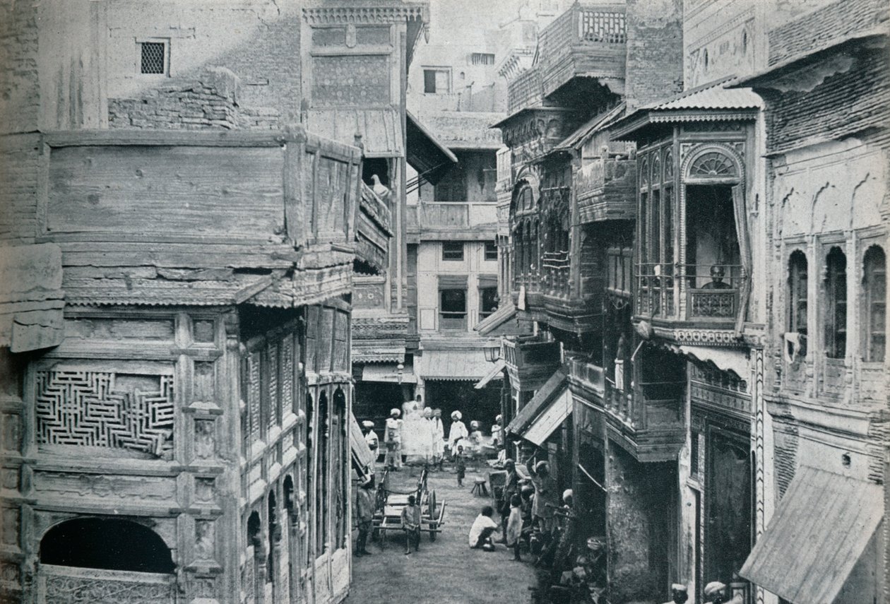 Gate i Lahore, hovedstaden i Panjab, c1942 av Unbekannt
