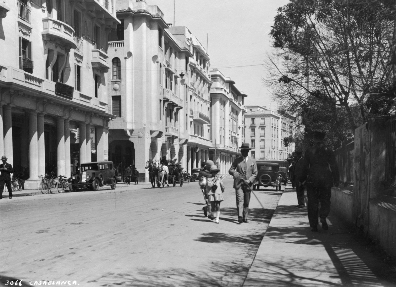 Gatebilde, Casablanca, Marokko, c1920-c1930s av Unbekannt