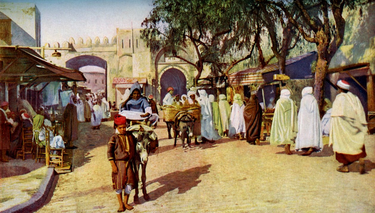 Gatebilde, Kairouan, Tunisia, c1924 av Unbekannt