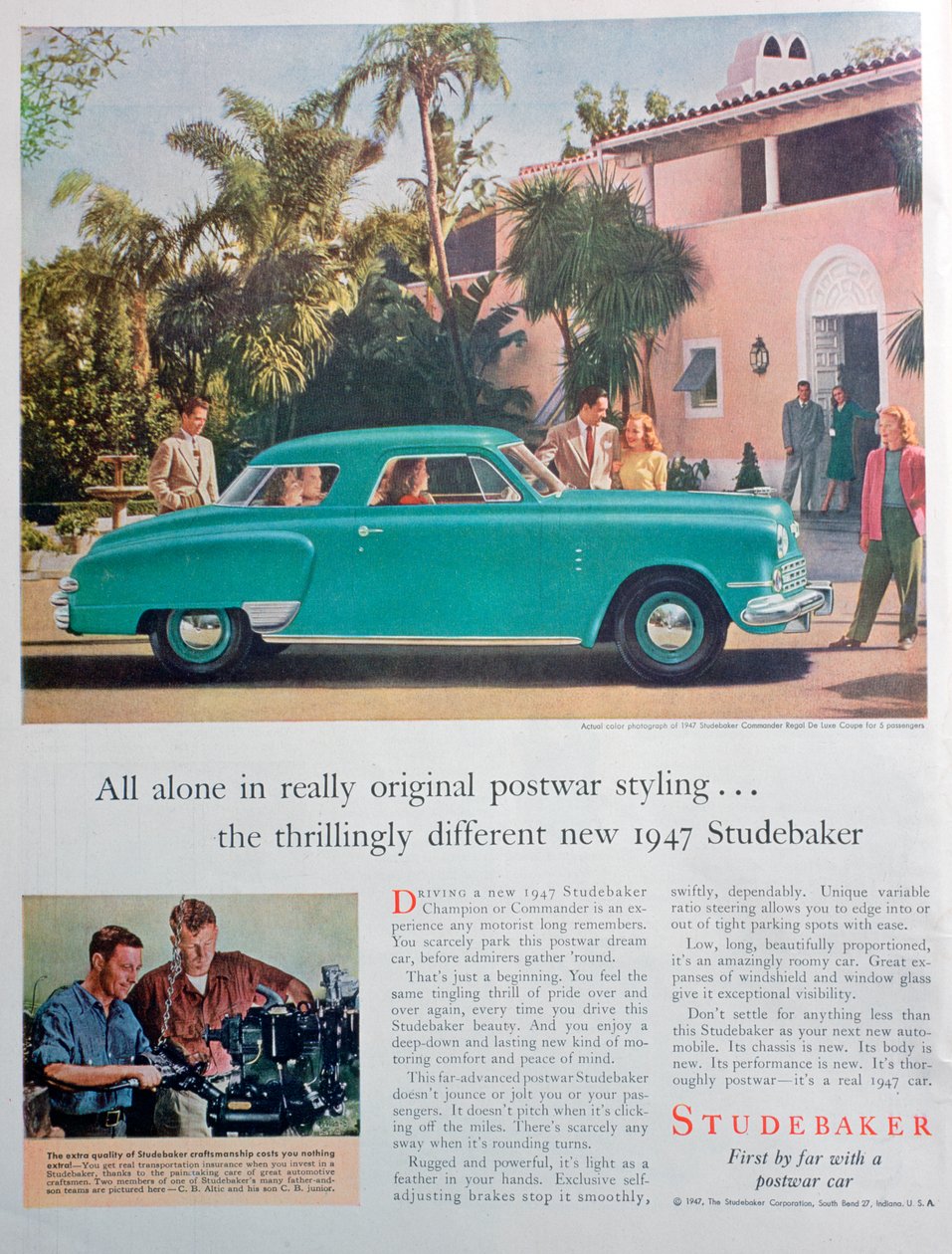 Studebaker bilannonse, 1947 av Unbekannt