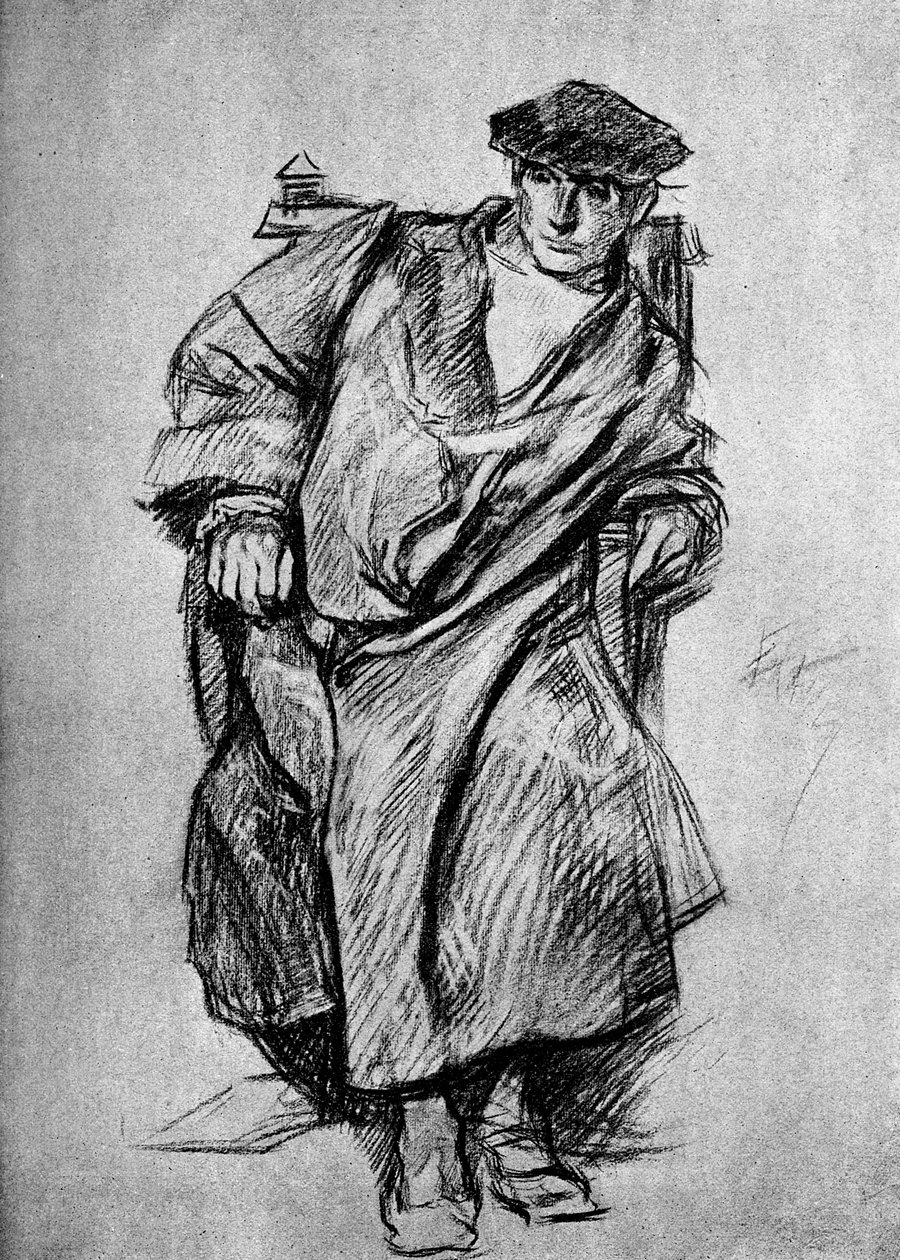 Study for Gown, Court of Henry VIII, 1899 av Unbekannt