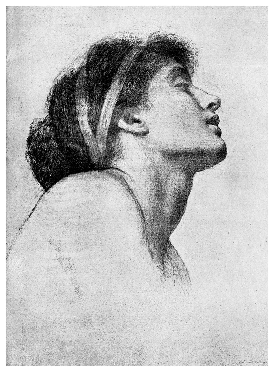 Studie for Paolo og Francesca, 1895 av Unbekannt