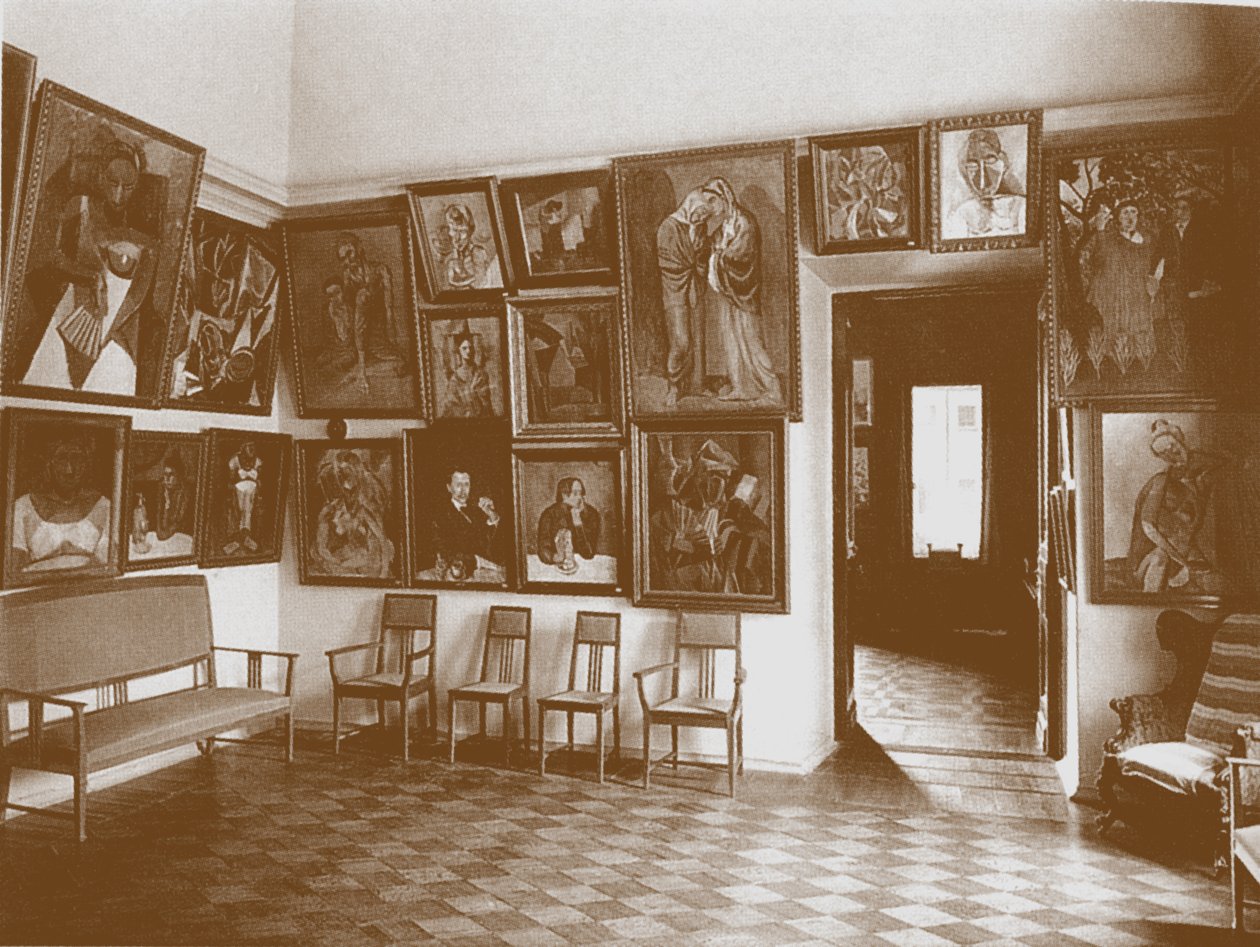Studie kjent som Picasso-rommet i Shchukins-huset av Unbekannt