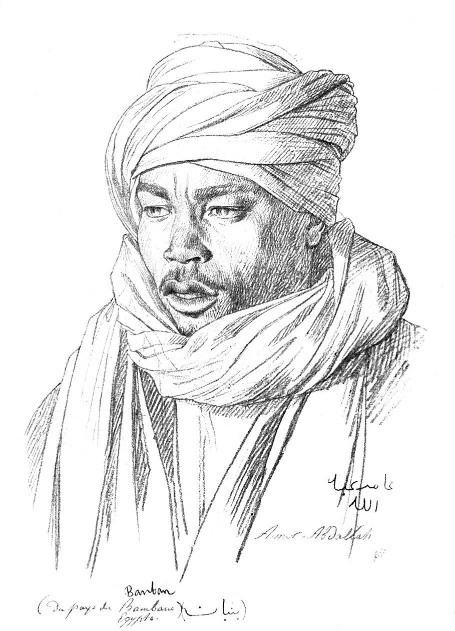 Studie av en egyptisk mann, 1895 av Unbekannt