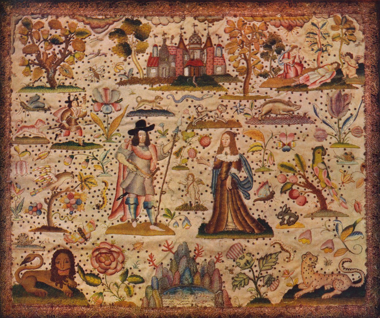 Stubbearbeidspanel: figurene Mars og Venus, c1600-tallet av Unbekannt