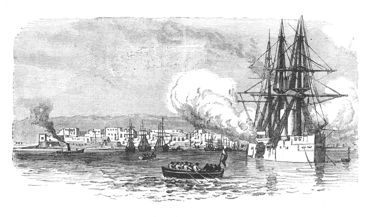 Suakim, fra havet, c1885 av Unbekannt