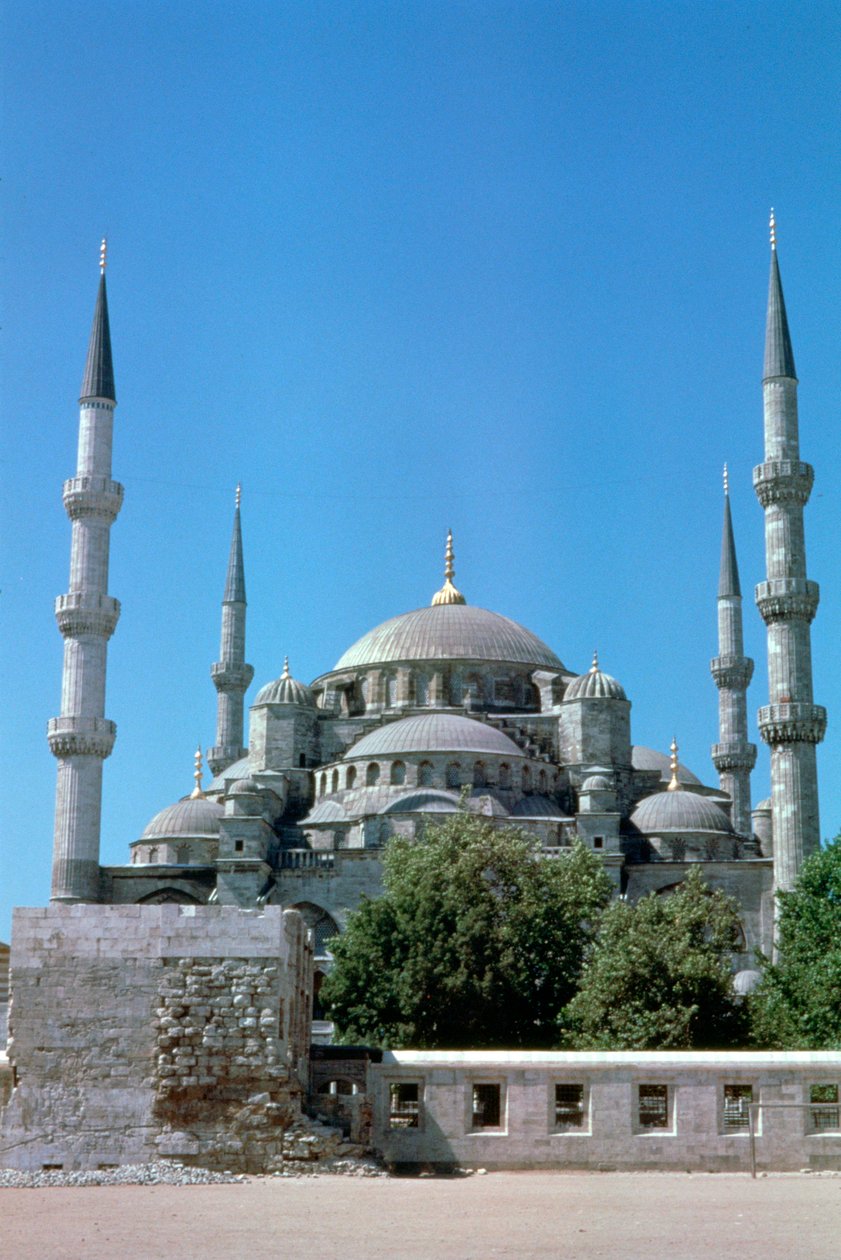 Sultan Ahmed-moskeen, Den blå moskeen, nordlig høyde, Istanbul, Tyrkia av Unbekannt