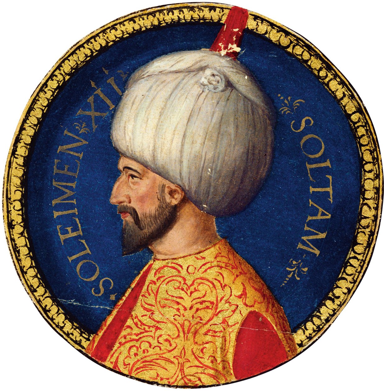 Sultan Suleiman I den storslåtte, andre halvdel av 1500-tallet av Unbekannt