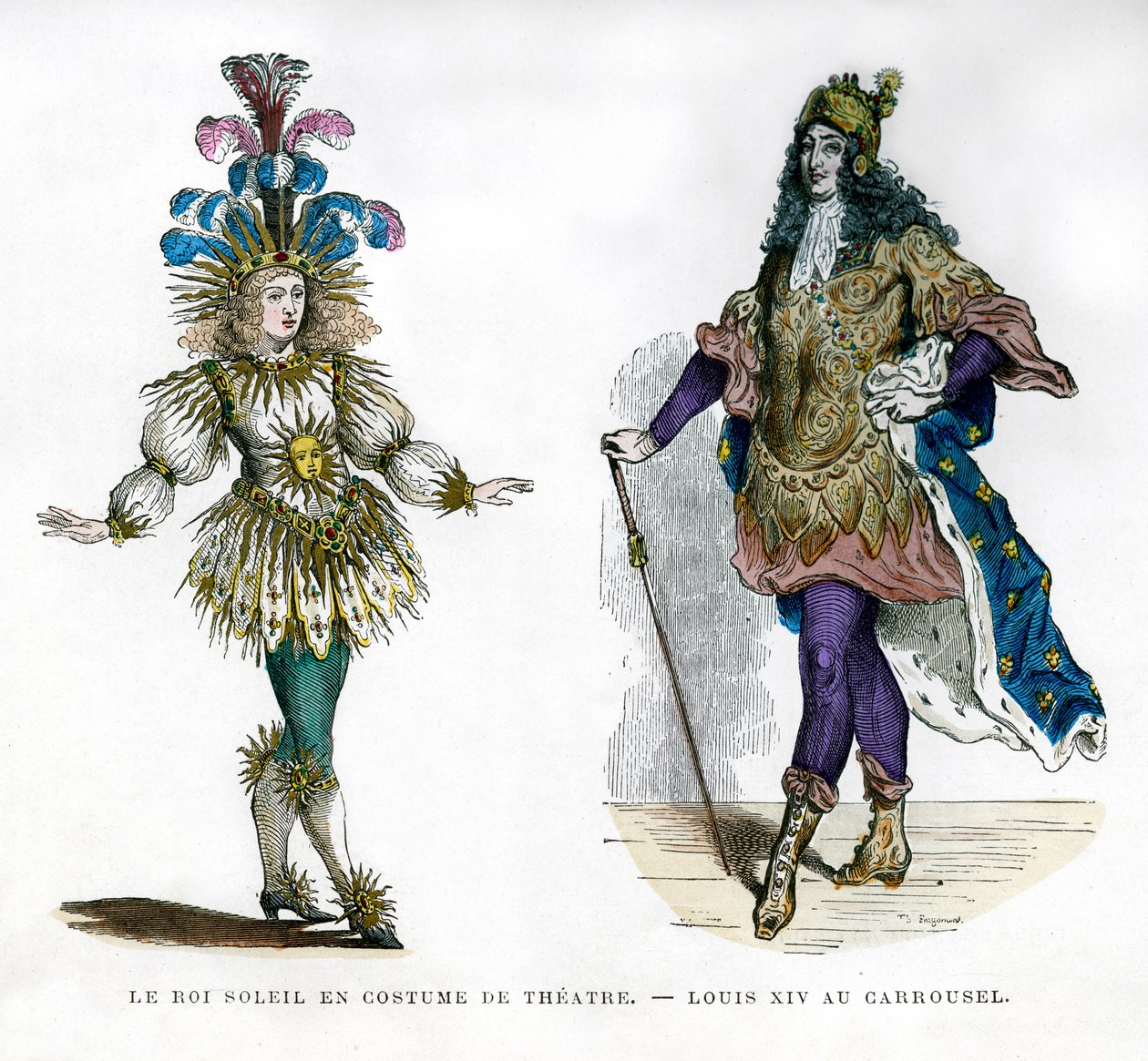 Sun King teaterdrakt, og kong Louis XIV av Frankrike, 1882-1884 av Unbekannt