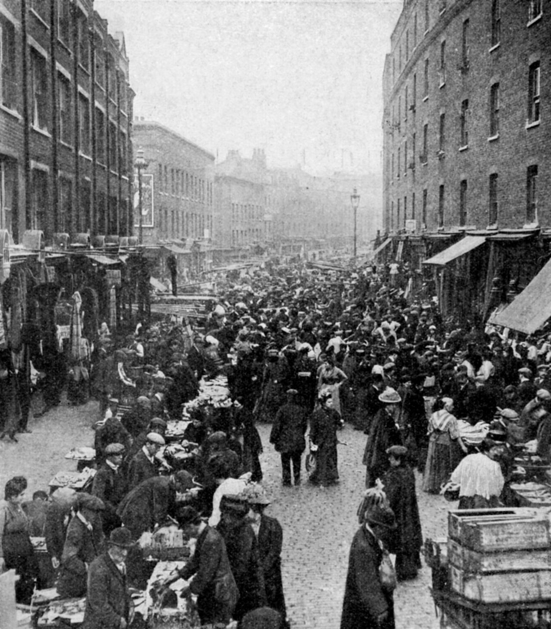 Søndagsmarked, Wentworth Street, Øst-London, ca. 1930-tallet av Unbekannt