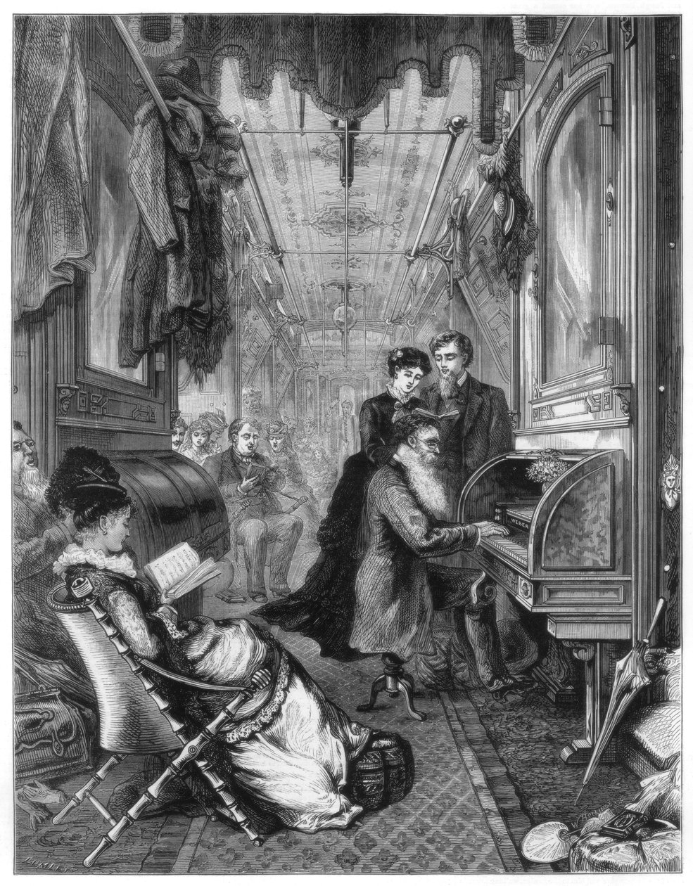 Søndag på Union Pacific Railway, USA, 1875 av Unbekannt