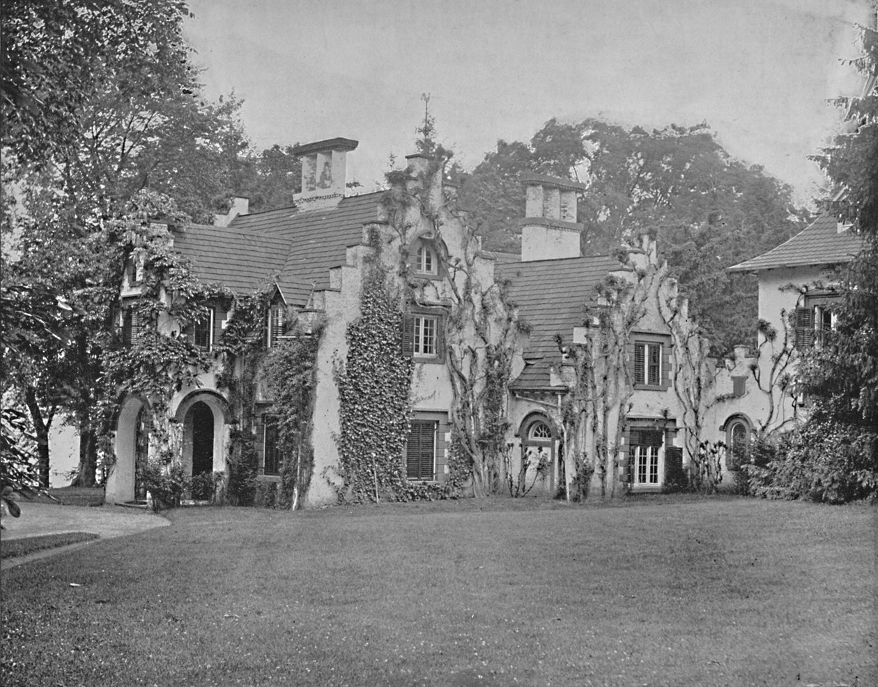 Sunnyside, hjemmet til Washington Irving, nær Tarrytown, New York, c1897. av Unbekannt