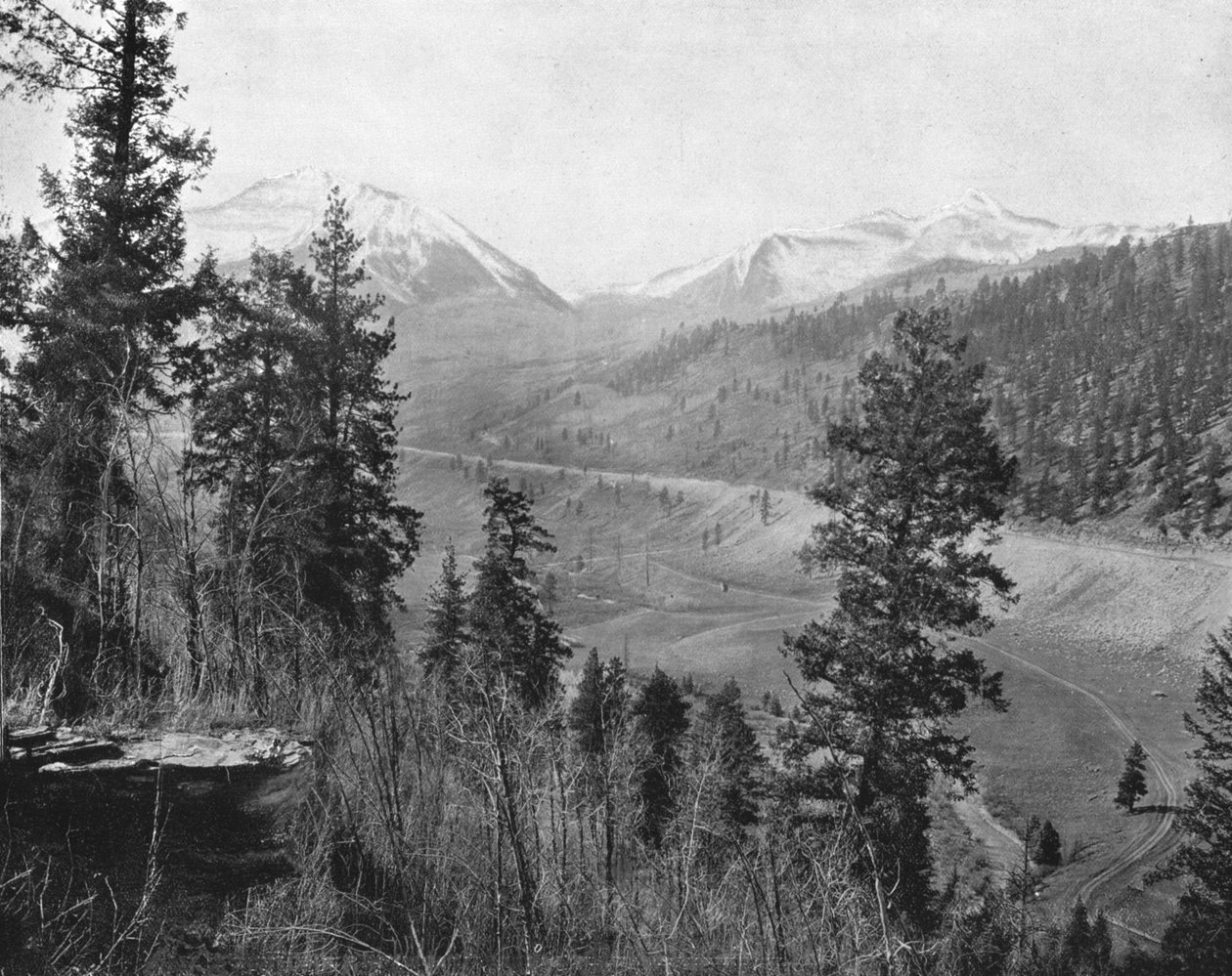 Sunshine Peak og Wilson Peak, Colorado, USA, c1900. av Unbekannt